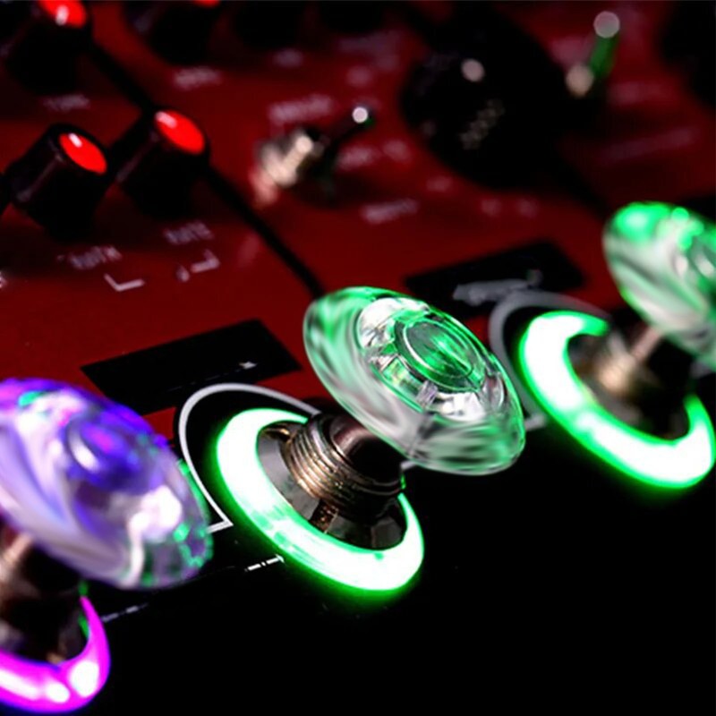 10Pcs Guitar Effect Pedal Footswitch Topper ABS Clear Single Pedal