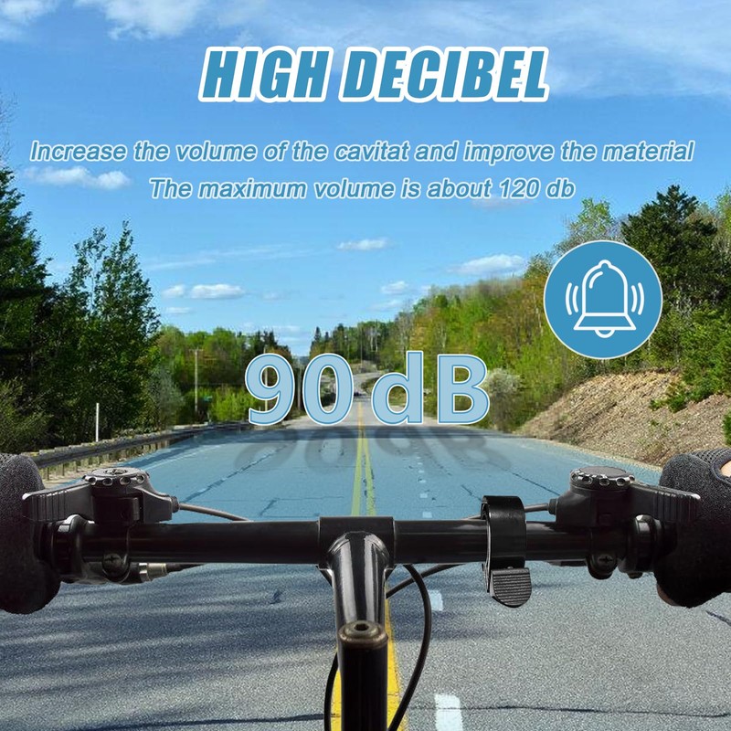 Pack of 2 Bicycle Bell, Mountain Bike Loud Set, Polygonal