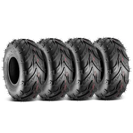 MaxAuto 145 70 6 ATV Tires 145/70-6 Mini Bike Tires 145 70-6 Go Kart Tire AT 145x70-6 Tire 4PLY Tubeless, Set of 4