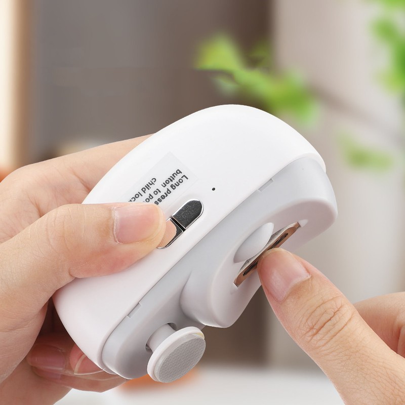 Electric Nail Clipper Multifunctional Fingernail Trimmer Automatic Nail Polisher for