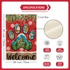 ZAEW Welcome Christmas Dog The Nutcracker Santa Gingerbread Man Snowmans