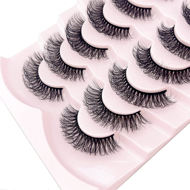 OCHILIMA Russian Strip Eyelashes, Natural Look Eye Lashes, False Lashes,