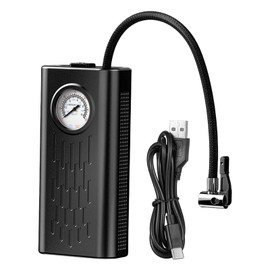 Car Tire Pump - Cordless Tire Inflator with Pointer Pressure Gauge | Air Pump, Portable Tire Pump for Car Tires Motorcycles Balls