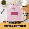 CMNIM Pigl-t Gifts Pigl-t Face Adjustable Apron With Pockets for