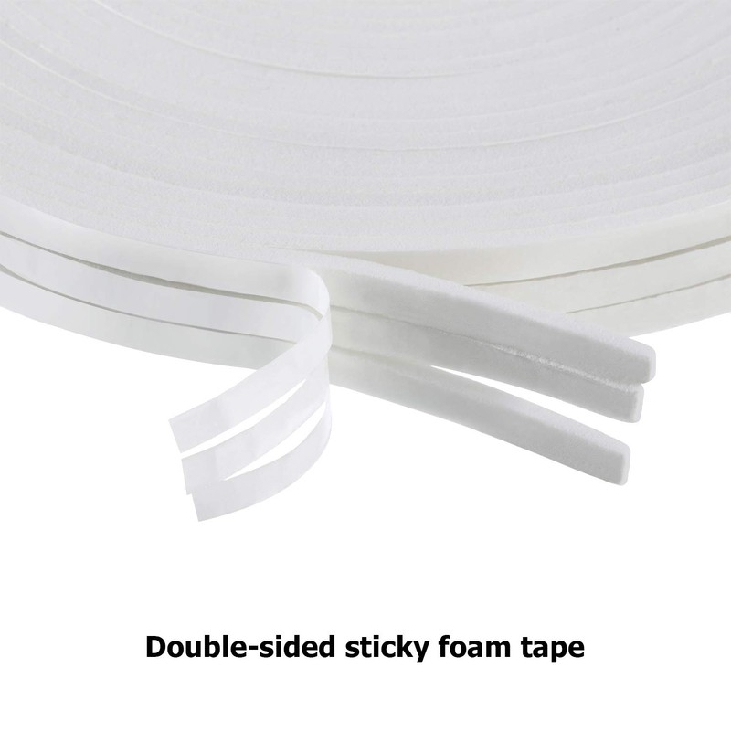 Tatuo 3 Rolls Double Sided Foam Tape PE Foam Adhesive