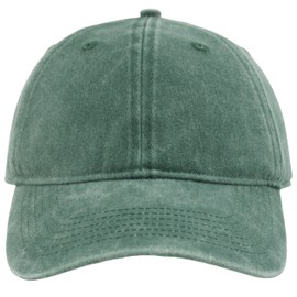 KFQHBQ Washed Cotton Unstructured Baseball Cap for Men Women Retro Classic Gift Golf Dad Hats, Olive, Medium-Large