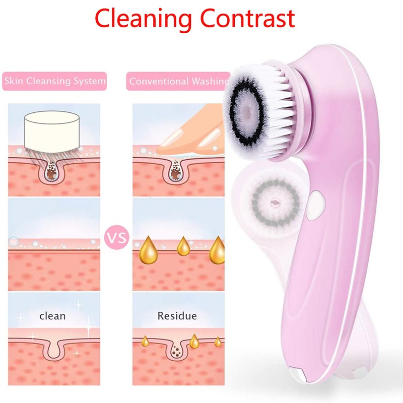 6 in 1 Facial Clean Brush USB Charging Facial Cleansing