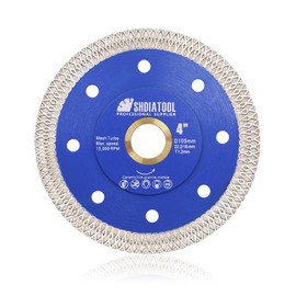 SHDIATOOL 4 Inch Diamond Saw Blade Cutting Porcelain Tile Ceramic Granite Marble Brick