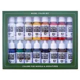 Vallejo VAL70149 AV Model Color Set-French & British Napol (x16), Various, 16 Count (Pack of 1)