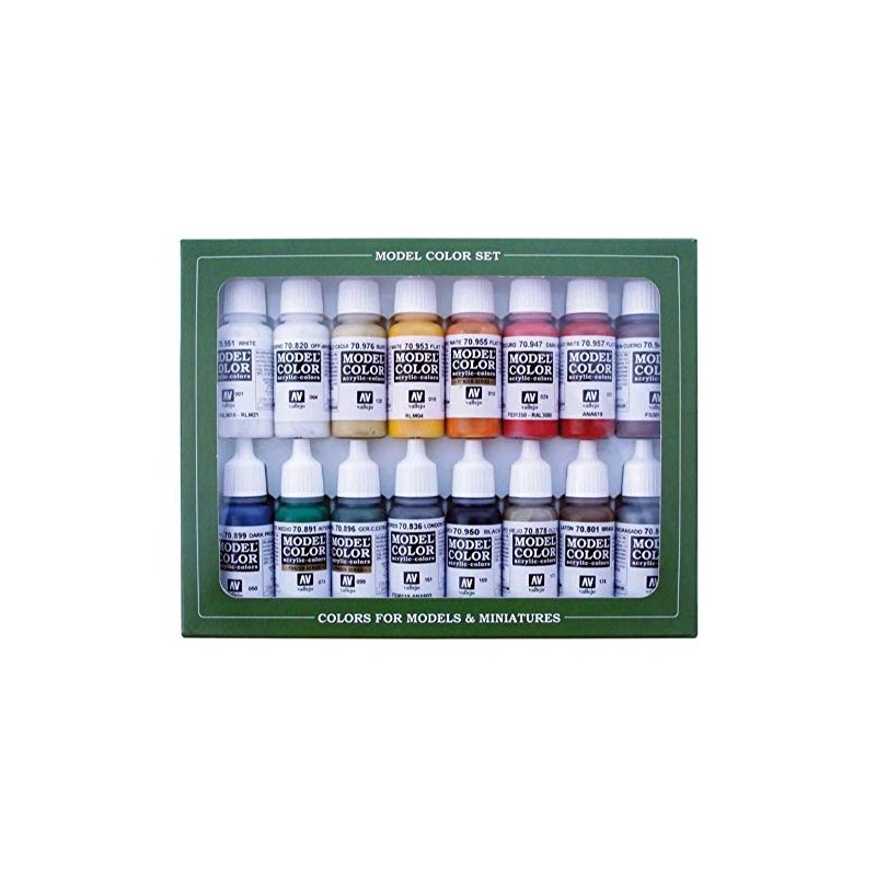 Vallejo VAL70149 AV Model Color Set-French & British Napol (x16),