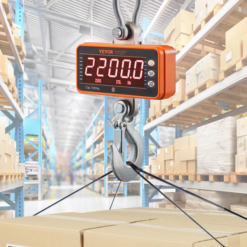 VEVOR Crane Scale, Hanging Scale Industrial Heavy Duty, Digital Crane