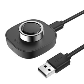 Smart Ring Charger Compatible with Oura Ring Gen3 Heritage/Horizon, Portable Charging Dock with USB-C Cable for Smart Ring, Size 6
