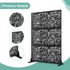 Metal Privacy Screen for Outdoor & Indoor Use, Free Standing
