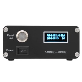 1.8‑30Mhz Automatic Antenna Atu100, Atu-100Tuner Aluminum Alloy Antenna Tuner Tester Radio Communication C Type HY100 HAM 10‑15VDC