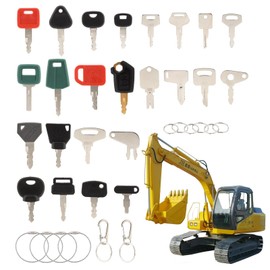 36 Piece Replacement Ignition Key, Construction Machinery Key Set, Excavator Key Set, Tractor Accessories, Universal Engine Start Switch, Motorcycle Ignition Switch for Machines