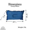 MOUNTAIN SUMMIT GEAR Inflatable Camp Pillow (Travel and Camping Pillow