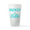 CafePress Cybersecurity Computer Hacking Ethi Pint Glass, 16 oz. Drinking