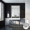 Savannah 24-Inch Wall-Mounted Towel Bar for Bathroom, Polished Chrome and