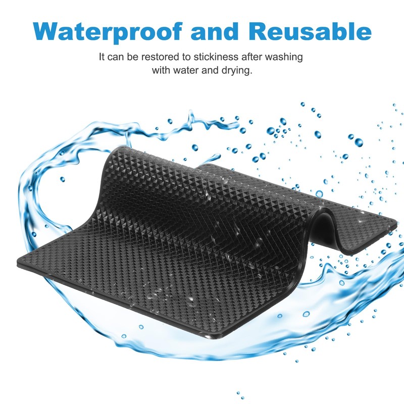 sourcing map Car Dashboard Anti-Slip Mat 10.6" x 6" Universal