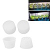 100 Set Hydroponic Grow Baskets Sponges Circular Planting Baskets Plant