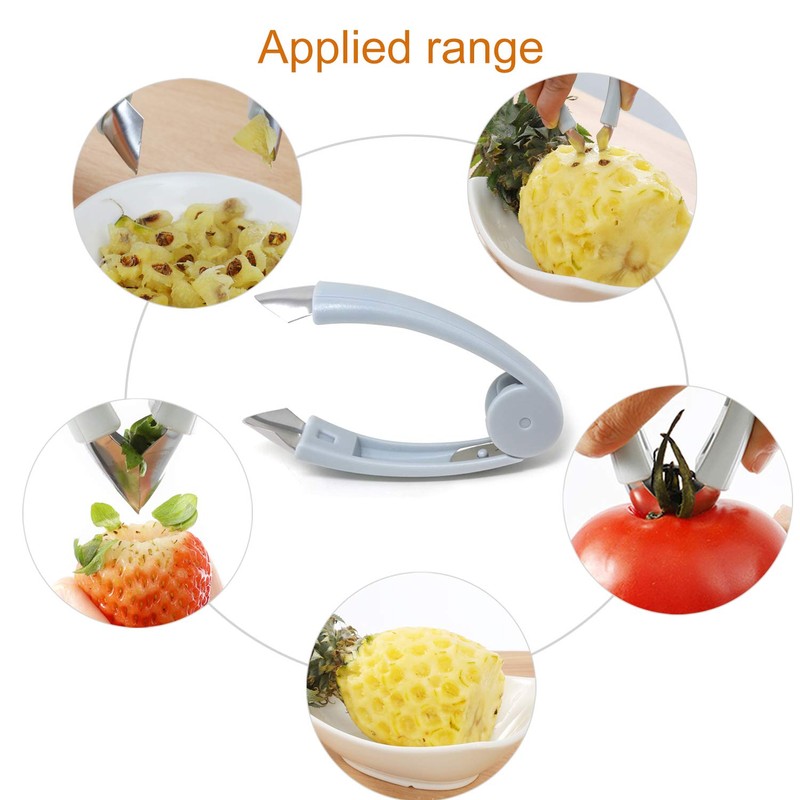 "Honbay 2PCS Strawberry Huller Stem Remover Tomato Pineapple Corer Kitchen