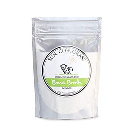 Beef Bone Broth Powder - Organic Grass-fed Pure Protein Non-Gelling Type (2lb)