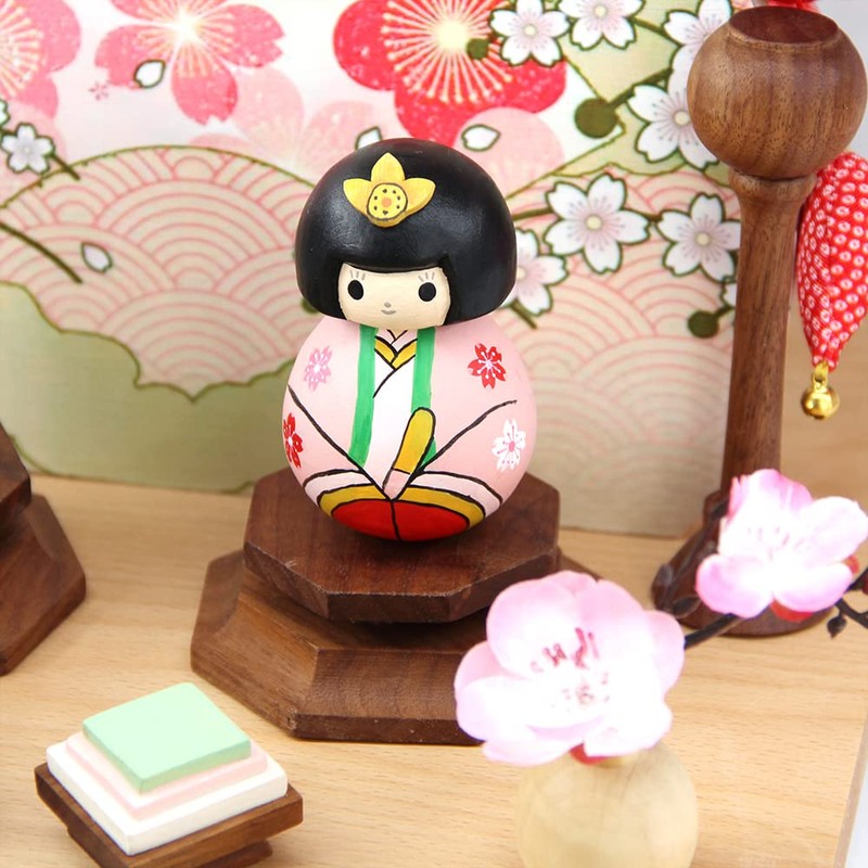 OKBABY Hinamatsuri Hina Tools Set, Decorative Flowers for Hina Dolls