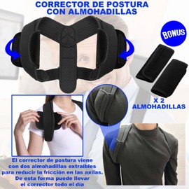 LOW&EE® Posture Corrector Back Corrector Adjustable Breathable Posture Corrector for Men and Women Back Stabilizer with 2 Protective Pads