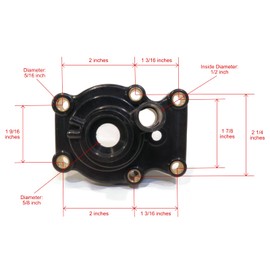 The ROP Shop | Water Pump Kit for 1989 Johnson 25 HP J25ELCEB, J25TELCEM, TJ25ELESF Outboard