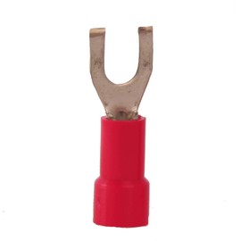 22-18 Awg Vinyl Insulated #8 Flanged Spade Terminal (100/Pkg.)