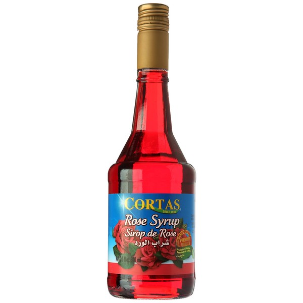 Cortas Rose Syrup, 19 oz