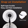 6 PCS Plumbing Cover Plates Plastic Escutcheon Plate Flange Pipe