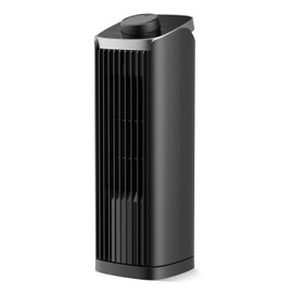 PNTCK Fan for Bedroom, 13" Tower Fan, 3 Speeds Max 23ft/s, 70° Oscillating Desk Fan, Bladeless Standing Fan, Portable Fans, 2025 New Cooling Fans for Office, Home