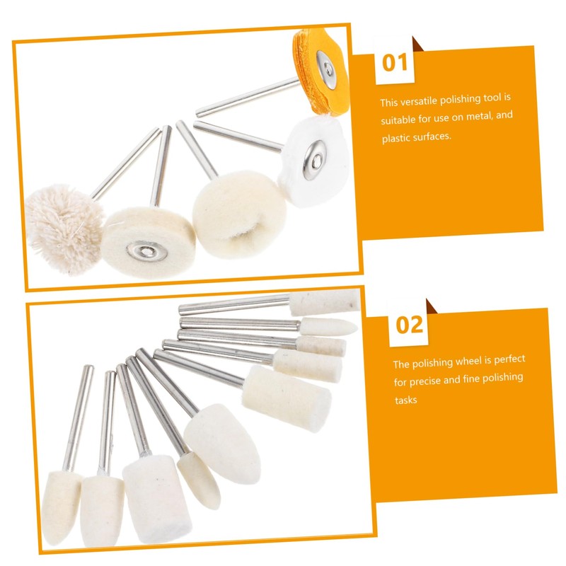 Outanaya 50 Pcs Mini Rotary Tool Polishing Kit Versatile Buffing