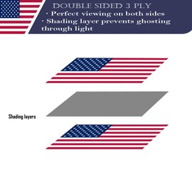 Double Sided American Flag 4x6 Made in USA Outdoor Heavy Duty 3 Ply Polyester United States Flag with White Starting Tape and 2 Brass Grommets