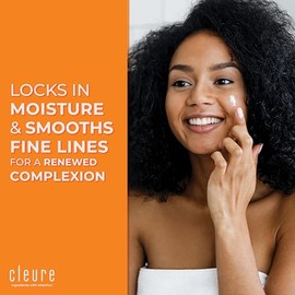 Cleure Anti-Aging Day Cream & Facial Moisturizer w/Pure Shea Butter for Sensitive Skin - Fragrance Free, Gluten, Salicylate and Paraben Free (2 oz, Pa