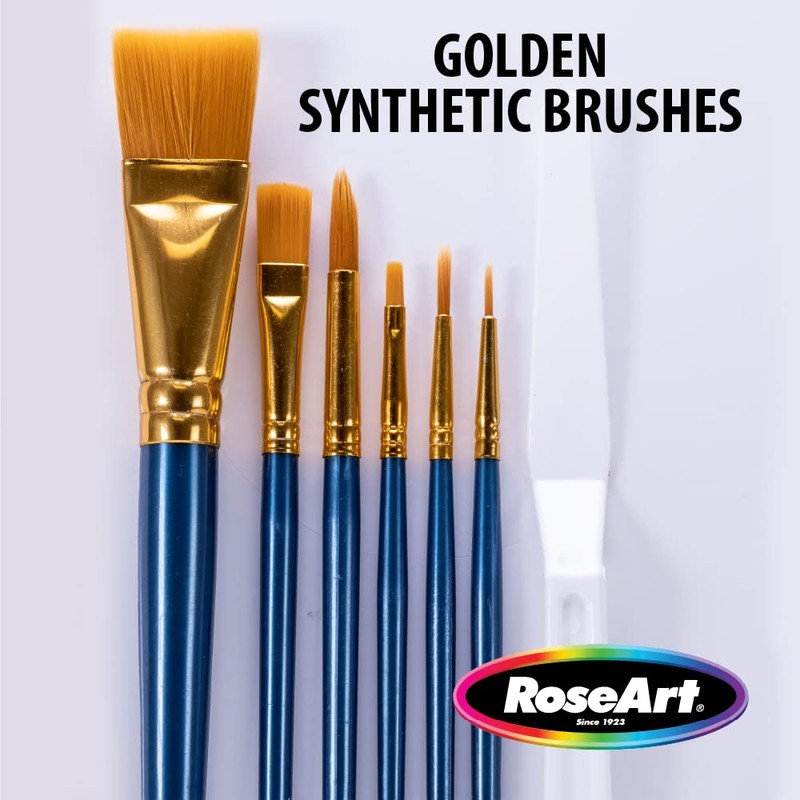 RoseArt 25 pc Mix Media Paint Brushes