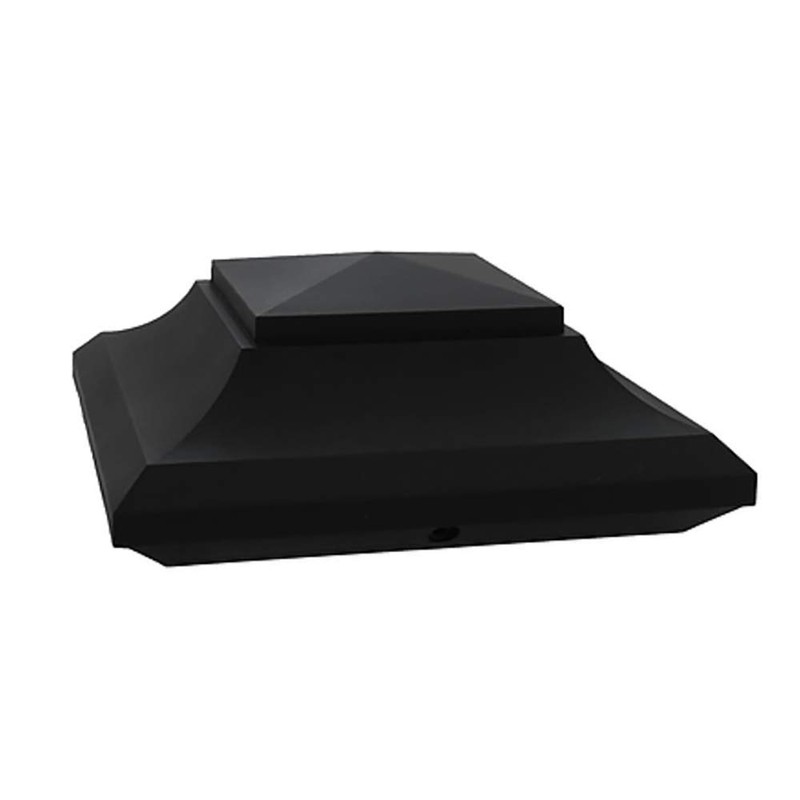 Nuvo Iron SPC23 x 5 1/2" Black Plastic Pyramid Post