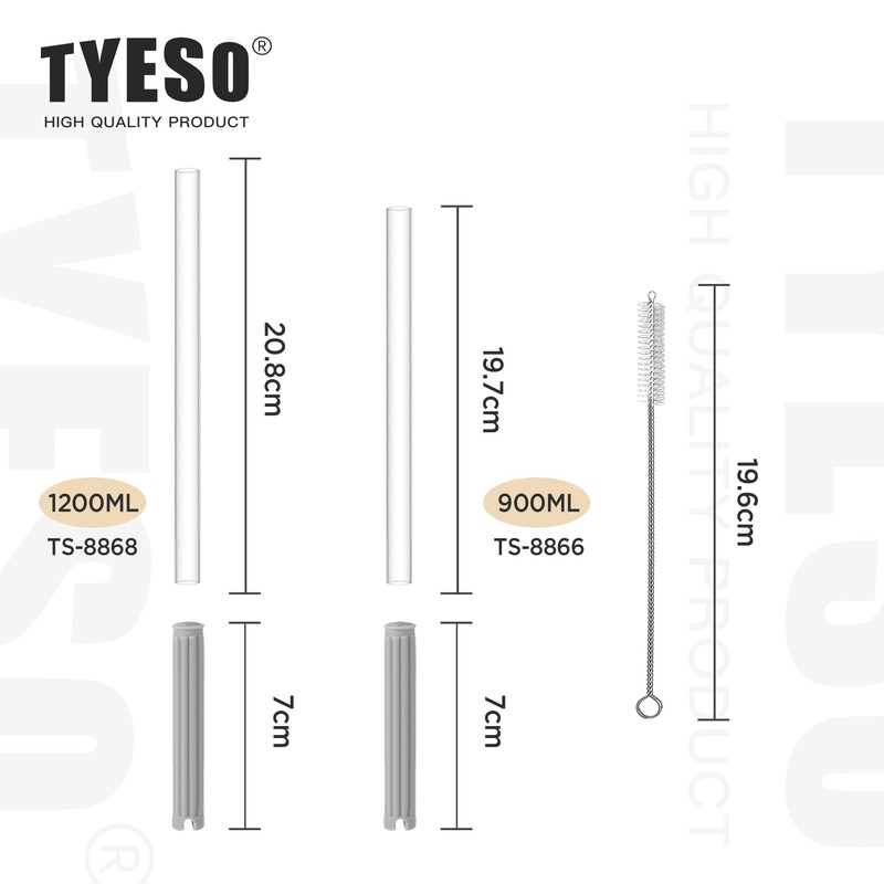 TYESO - TS-8868 Compatible Replacement Straw *1 + Straw Brush