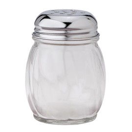 HIC Harold Import Co. Classic Pizzeria Style Grated Cheese Shaker Dispenser, Glass, 6-Ounce 7002-HIC