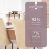 Scheffler Home Chair Cover Stretch Chair Cover Sofia White Ecru