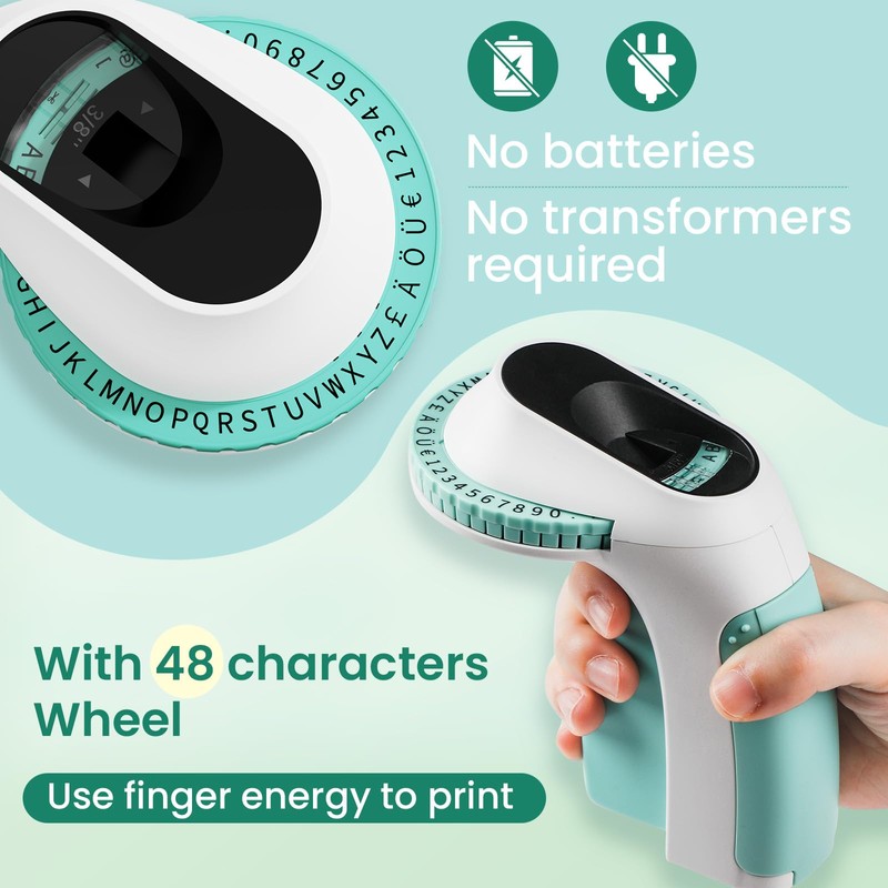 Embossing Omega Home Label Maker, E975 Embossed Label Maker Handheld,Vintage