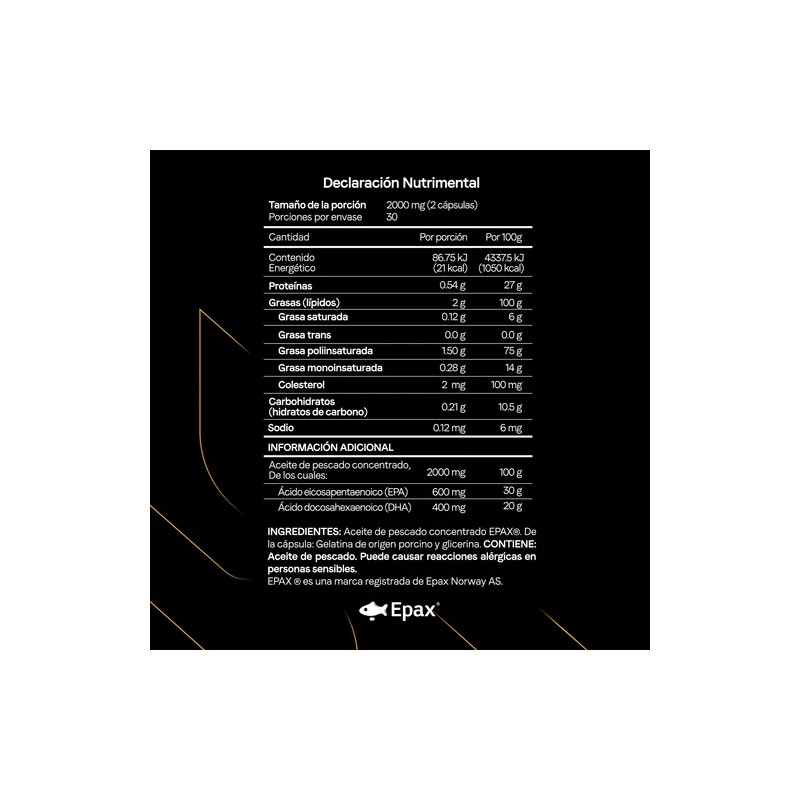 Vitanna Omega 3 Epax Alta Pureza Sin Retrogusto