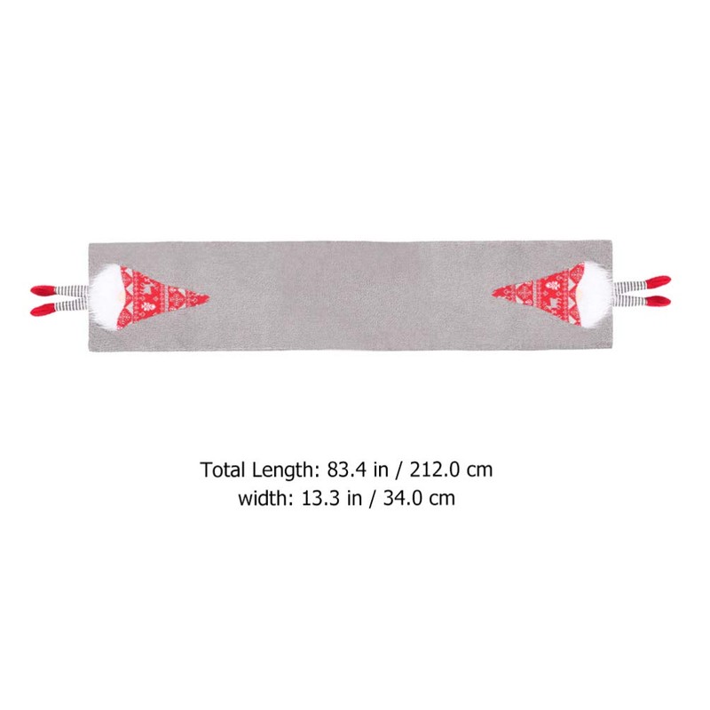 TOYANDONA Christmas Table Runner Santa Gnome Table Runner Christmas Table