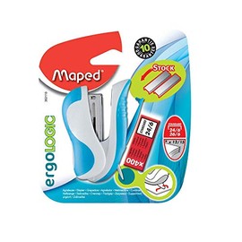 Maped 352110 Mini grapadora ergolgica y 400 grapas, colores surtidos                                                                                  