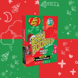 Christmas Naughty or Nice Flip Top Box 5th Edition Bean Boozled Jelly Beans, Individual Boxes of Candies for Gift Giving and Stocking Stuffers, Pack of 3, 1.6 Ounces Each