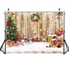 LYWYGG 7x5FT Christmas Backdrop Christmas Tree Backdrop Photography Studio Photography