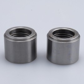 AC PERFORMANCE Natural Steel Female 3/4 NPT Weld On Bung, 3/4" Weldable Fuel Tank Fitting, Pack of 2