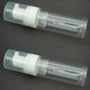 UTENEW 2-Piece Plastic Foamer Bottle Clear Pump Dispenser Mini Travel
