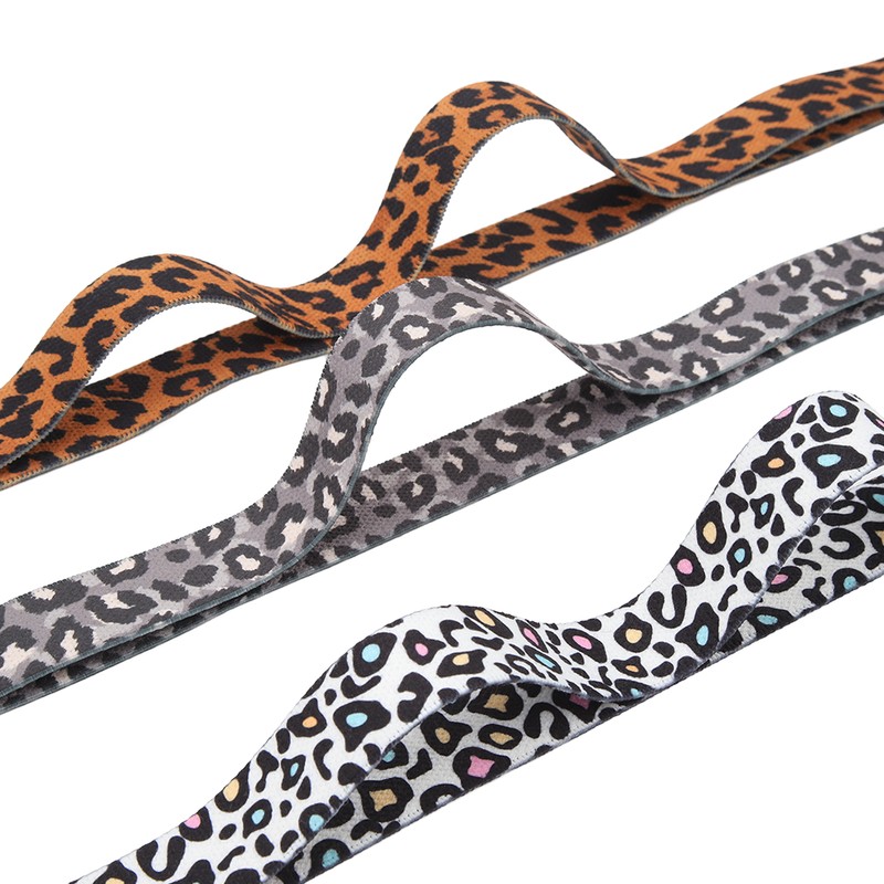 Unisex Leopard Print Pull Up Assistance Bands Long Resistance Bands
